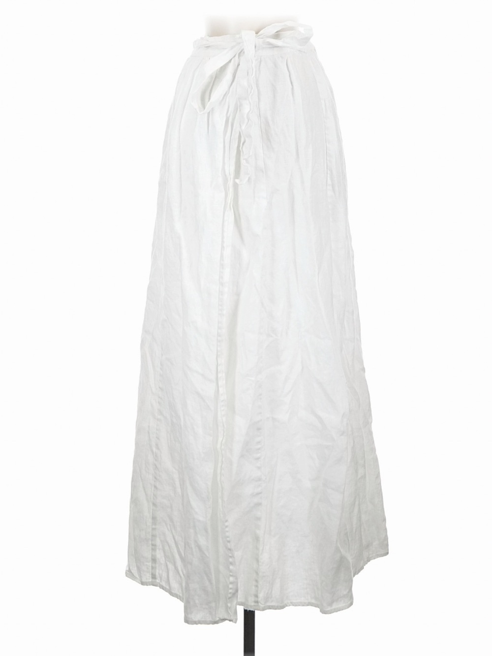 Reformation White Maxi Wrap Skirt